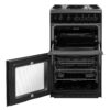 Double Gas Cooker/Separate Grill, Black - Hotpoint HD5G00KCB/UK - Naamaste London Homewares - 3