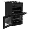 Double Gas Cooker/Separate Grill, Black - Hotpoint HD5G00KCB/UK - Naamaste London Homewares - 4