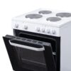 60cm Electric Cooker Oven and Hob/Freestanding, White - SIA ESCA61W - Naamaste London Homewares - 2