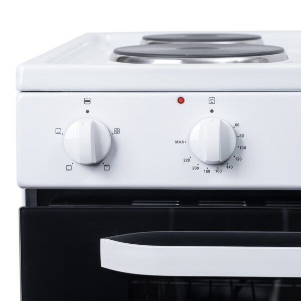 60cm Electric Cooker Oven and Hob/Freestanding, White - SIA ESCA61W - Naamaste London Homewares - 5