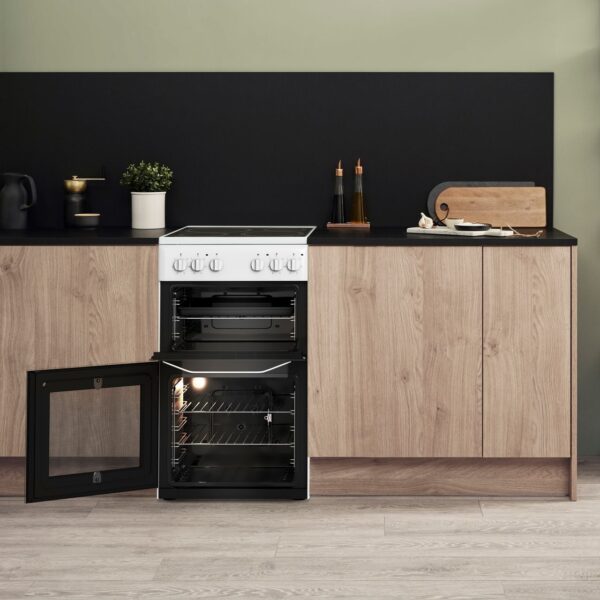electric Cooker Oven And Hob/Freestanding - Hotpoint HD5V92KCW/UK - Naamaste London Homewares - 3