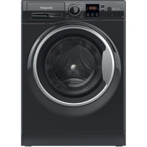 Hotpoint Washing Machine 9kg in Black, Freestanding - NSWF 945C BS UK N - Naamaste London Homewares - 1