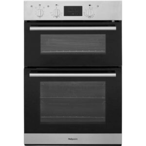 60cm Built In Electric Double Oven, Stainless - Hotpoint DD2540IX - Naamaste London Homewares - 1