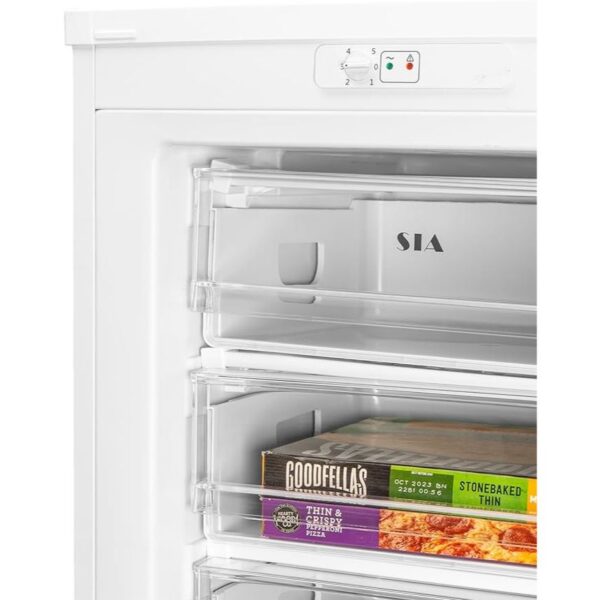 160L White Freestanding Upright Freezer - SIA SFZ144WH - Naamaste London Homewares - 6