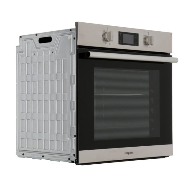 Single Electric Oven, Stainless Steel/ Built-In - Hotpoint SA2 540 H IX - Naamaste London Homewares - 2