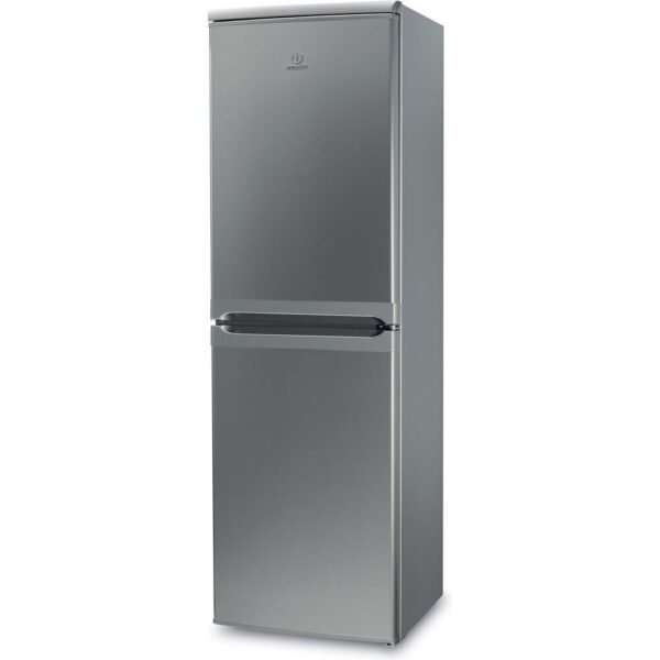 Freestanding Fridge Freezer 50 / 50 split, Silver - Indesit IBD5517 S UK 1 - Naamaste London Homeware - 2