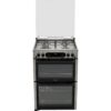 60cm Gas Cooker with Gas Hob/FreeStanding, Silver - Hotpoint HDM67G0CCX/UK - Naamaste London Homewares - 3