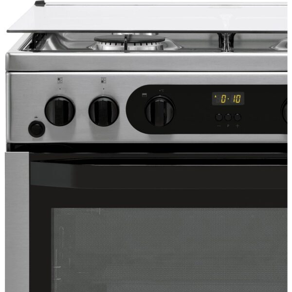 60cm Gas Cooker with Gas Hob/FreeStanding, Silver - Hotpoint HDM67G0CCX/UK - Naamaste London Homewares - 4