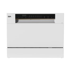 Table Top Dishwasher, White/ LED Display - SIA TTD6W - Naamaste London Homewares - 1