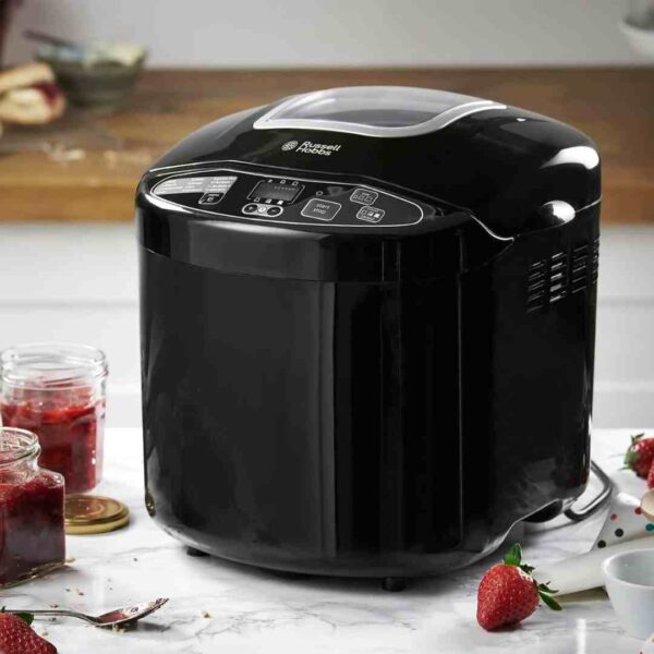 Compact Fast Black Breadmaker Machine - Russell Hobbs 23620 - Naamaste London Homewares - 1