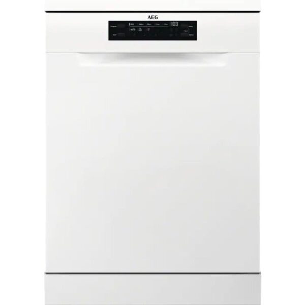 AEG Dishwasher, 60cm White Freestanding - FFB53937ZW - Naamaste London Homewares - 1