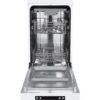 45cm White Freestanding Slimline Dishwasher - Hisense HS523E15WUK - Naamaste London Homewares - 7