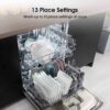 Hisense Dishwasher, 60cm Black Freestanding - HS622E90BUK - Naamaste London Homewares - 5