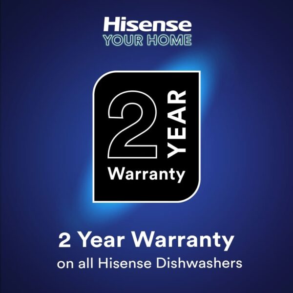 Hisense Dishwasher, 60cm Black Freestanding - HS622E90BUK - Naamaste London Homewares - 10