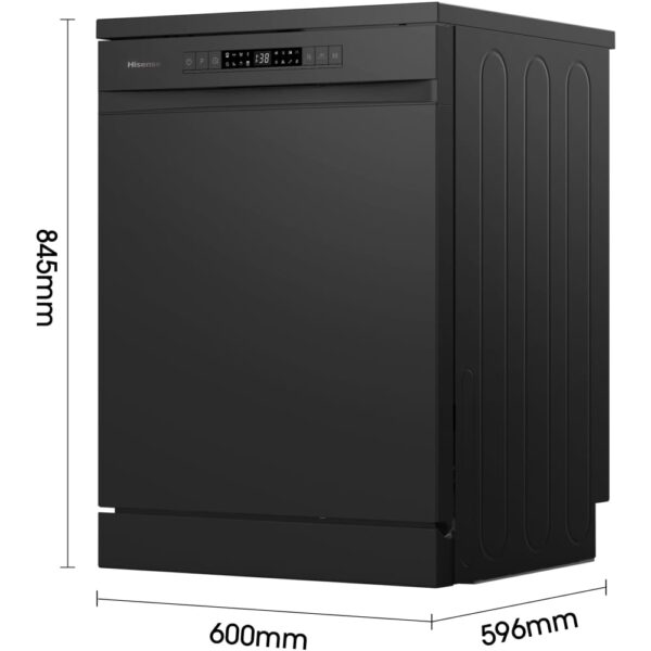Hisense Dishwasher, 60cm Black Freestanding - HS622E90BUK - Naamaste London Homewares - 8