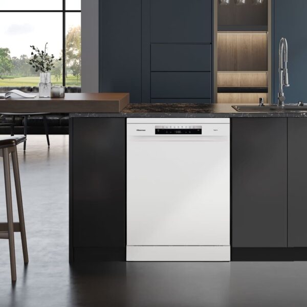 Hisense Dishwasher, White Freestanding - HS673C60WUK - Naamaste London Homewares - 2
