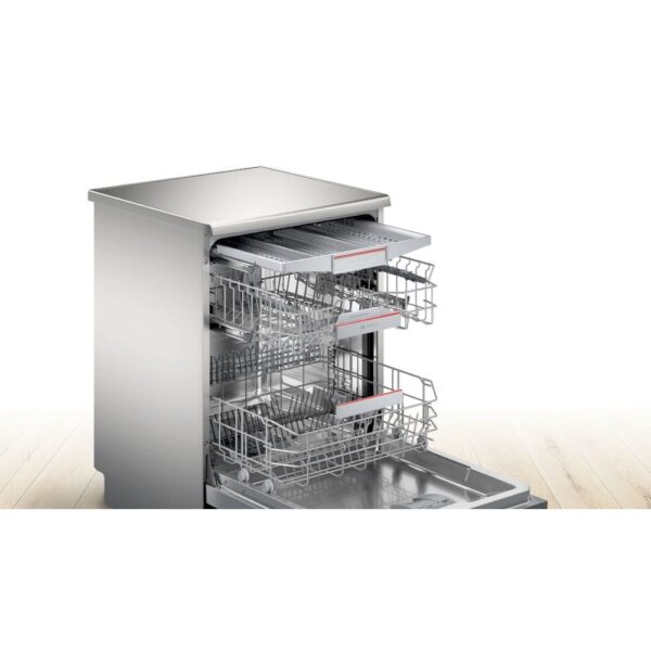 Bosch Dishwasher, Silver Freestanding - Series 6 SMS6ZCI00G - Naamaste London Homewares - 2