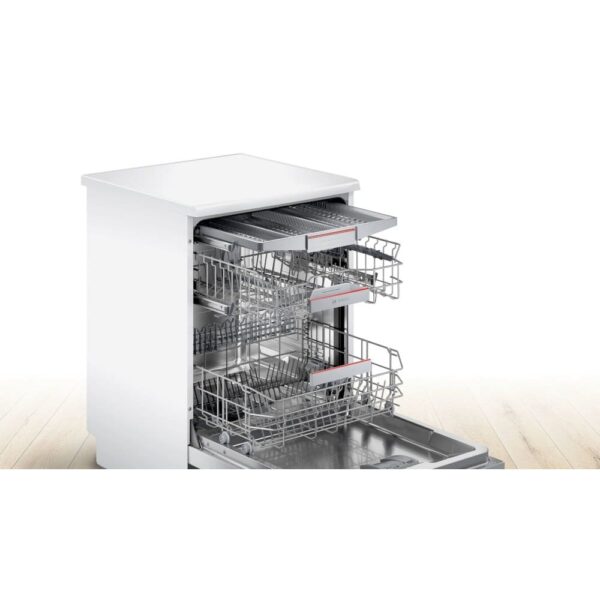 Bosch Dishwasher, 60 cm White Freestanding - Series 6 SMS6ZCW00G - Naamaste London Homewares - 2