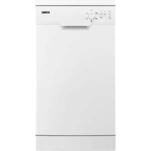 White Freestanding Slimline Dishwasher - Zanussi ZSFN121W3 - Naamaste London Homewares - 1