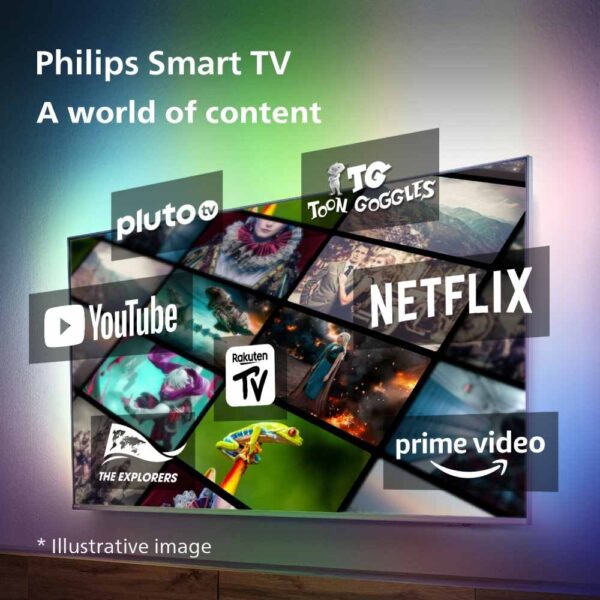 Ultra HD Philips Tv, 50 inch Smart LED - 50PUS7608/12 - Naamaste London Homewares - 9