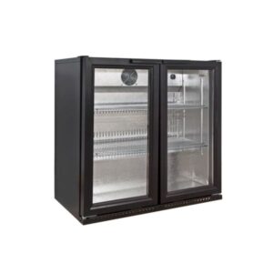 Wine Bottle Cooler, Premium Double Door / 223L - Sterling Pro Green BBS220HINGED - Naamaste London Homewares - 1