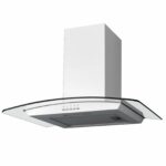 60cm White Chimney Cooker Hood - SIA CGH60WH - Naamaste London Homewares - 1