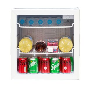 50L White Mini Drinks Fridge / Wine Cooler - SIA DC2WH - Naamaste London Homewares - 1