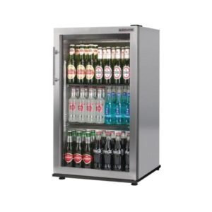 Single Door Display Fridge, Stainless Steel - Autonumis RNC00008ml - Naamaste London Homewares - 1