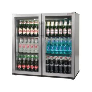 Double Door Display Fridge, 174 Bottles - Autonumis RPC00010 / Popular A215182 - Naamaste London Homewares - 1