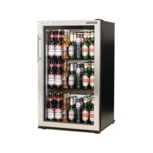 Stainless Steel Single Door display fridge - Autonumis RUC00007 - Naamaste London Homewares - 1