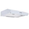 60cm White Kitchen Extractor Fan / Visor Cooker Hood - SIA VSR60WH - Naamaste London Homewares -1