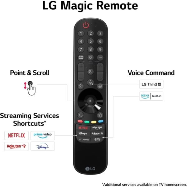 LG Smart TV, 55 Inch LED 4K UHD - 55UR80006LJ - Naamaste London Homewares - 3