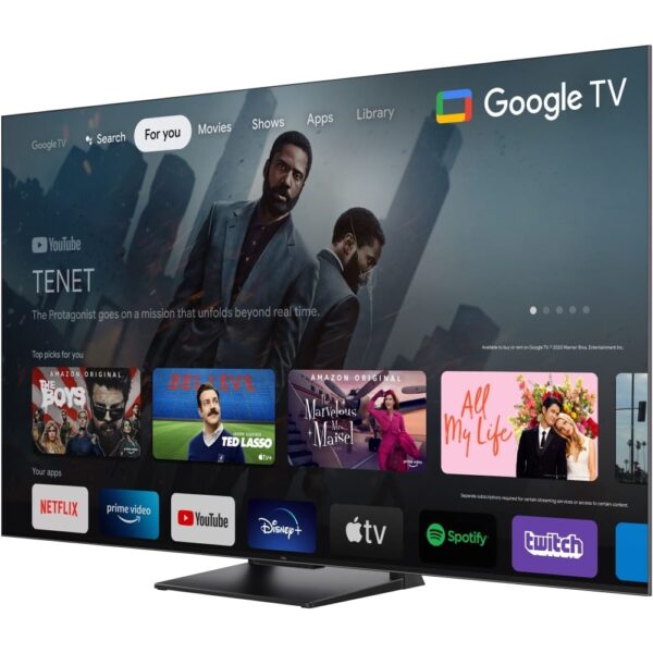 TCL Television, 65 Inch QLED TV with Google TV - C74 Series 65C745K - Naamaste London Homewares - 3