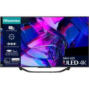 Hisense TV, 65 Inch Mini LED 4K Ultra HD - U7 Series 65U7KQTUK - Naamaste London Homewares - 1