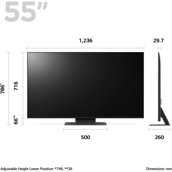 55 Inch LG Smart TV, LED 4K - 55UR91006LA - Naamaste London Homewares - 2