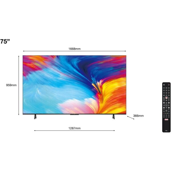TCL Television, 75 Inch 4K UHD HDR Smart Android - P638K 75P638K - Naamaste London Homewares - 7