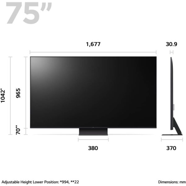 75 Inch LG Smart TV, LED 4K - 75UR91006LA - Naamaste London Homewares - 6