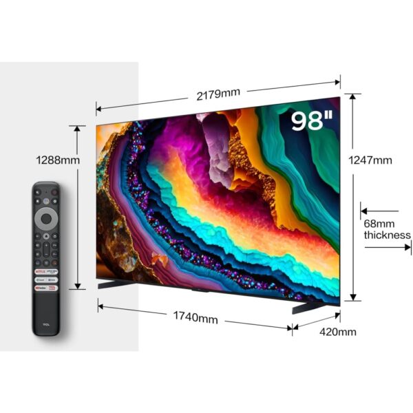 TCL Television, 98 Inch LED Smart 4K Ultra - P745 98P745K - Naamaste London Homewares - 10