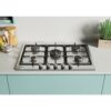 75cm 5 Burner Gas Hob Stainless Steel - Candy CHG74WPX - Naamaste London Homewares - 2