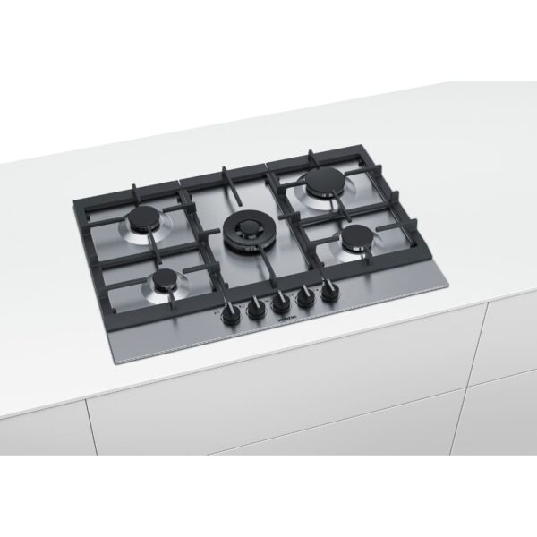 75cm 5 Burner Gas Hob Stainless Steel - Siemens EC7A5RB90 iQ500 - Naamaste London Homewares - 6