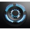 Black on Glass AEG Gas Hob 5 Burner - HKB95450NB - Naamaste London Homewares - 4