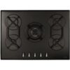 70cm Black 5 Burner Gas Hob - CDA HVG721BL - Naamaste London Homewares - 1