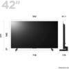 LG Smart TV, 42 Inch OLED evo C3 4K - OLED42C34LA - Naamaste London Homewares - 3