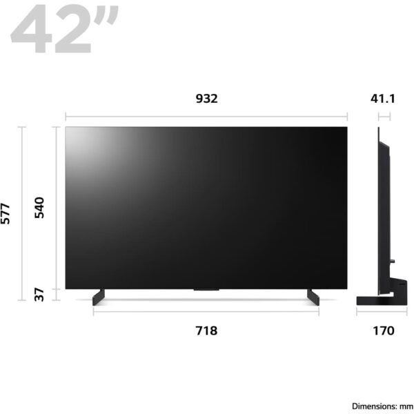 LG Smart TV, 42 Inch OLED evo C3 4K - OLED42C34LA - Naamaste London Homewares - 3