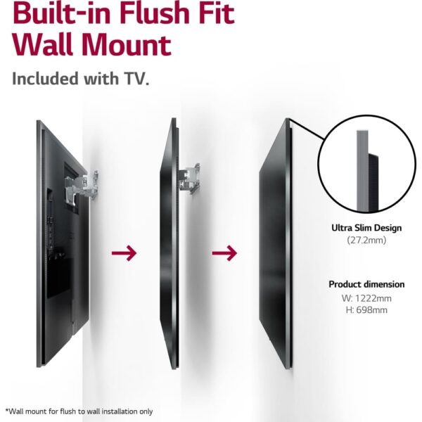 LG Smart TV, 65 Inch 4K OLED Gallery Edition - OLED65G26LA - Naamaste London Homewares - 4