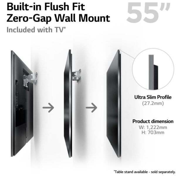 LG Smart TV, 55 Inch OLED evo G3 4K - OLED55G36LA - Naamaste London Homewares - 3