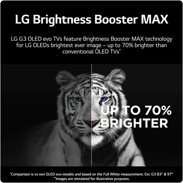 LG Smart TV, 65 Inch OLED evo G3 4K - OLED65G36LA - Naamaste London Homewares - 4