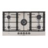 90cm Bosch 5 Burner Gas Hob Stainless Steel - PCR9A5B90 Series 6 - Naamaste London Homewares - 1