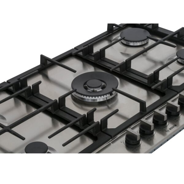 90cm Bosch 5 Burner Gas Hob Stainless Steel - PCR9A5B90 Series 6 - Naamaste London Homewares - 6