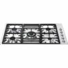 5 Burner Smeg Gas Hob Classic Stainless Steel - PGF95-4 - Naamaste London Homewares - 5